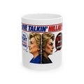 Two-Faced Hillary Clinton Mug | Political Caricature Ceramic Coffee Mug