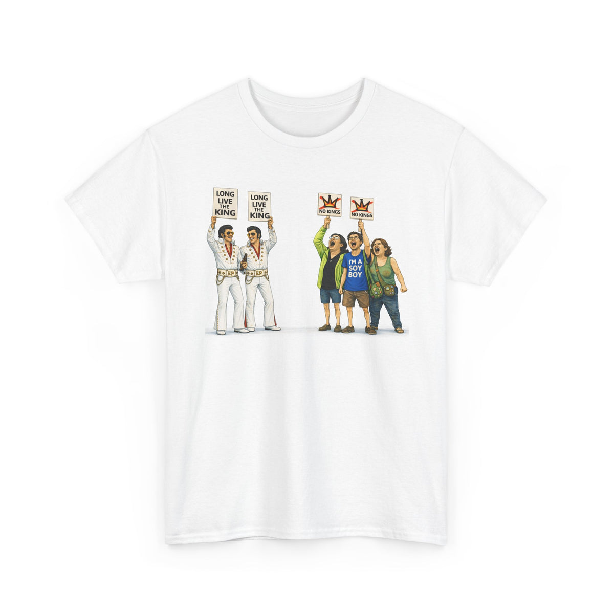 "Trump Patriot Shirt | America First T-Shirt | Conservative Republican Apparel | God Family Country Tee" | anti-woke tshirt | Protest Cartoon Characters T-Shirt | Funny Sign Holding Illustration