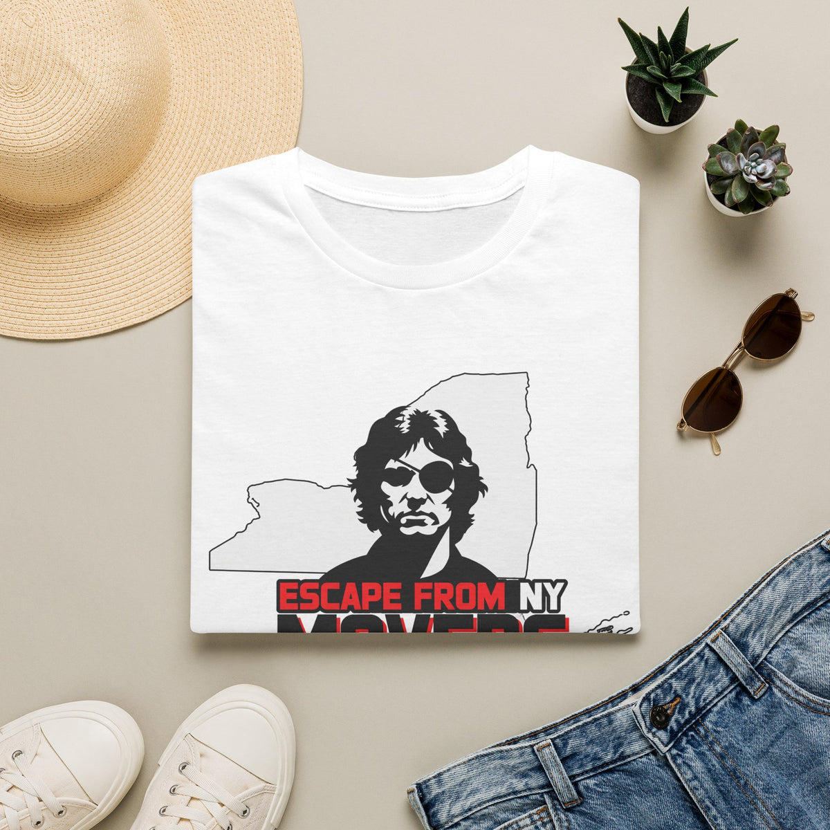 "Trump Patriot Shirt | America First T-Shirt | Conservative Republican Apparel | God Family Country Tee" | anti-woke tshirt | Escape From NY Movers T-Shirt | New York silhouette, vintage film-style...