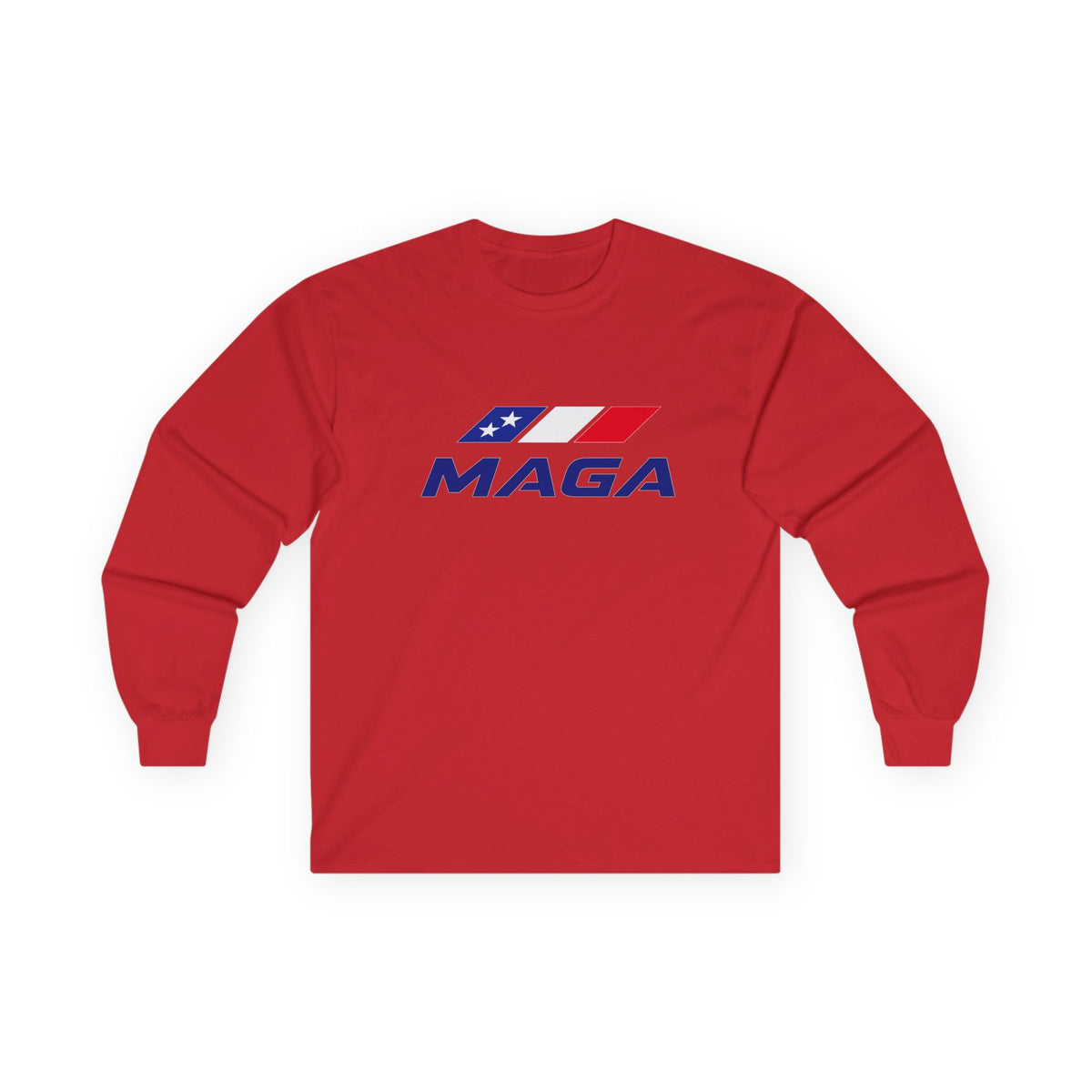 MAGA Long Sleeve Tee — The Brand for Conservatives - Patriot Flag Logo Political Shirt