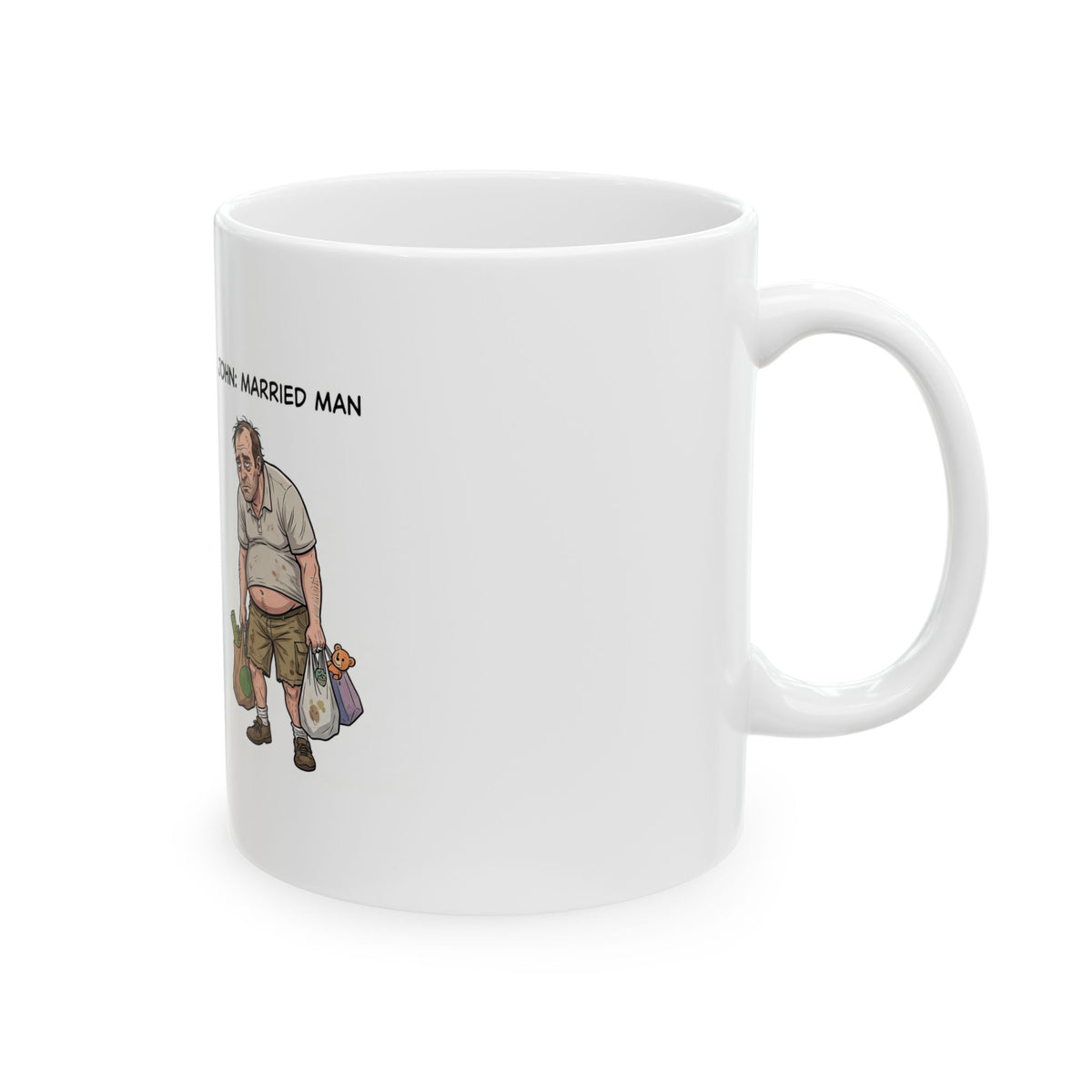 Ceramic Mug — "Living Single Life vs Married Life" Funny Comparison Coffee Mug (11oz/15oz)