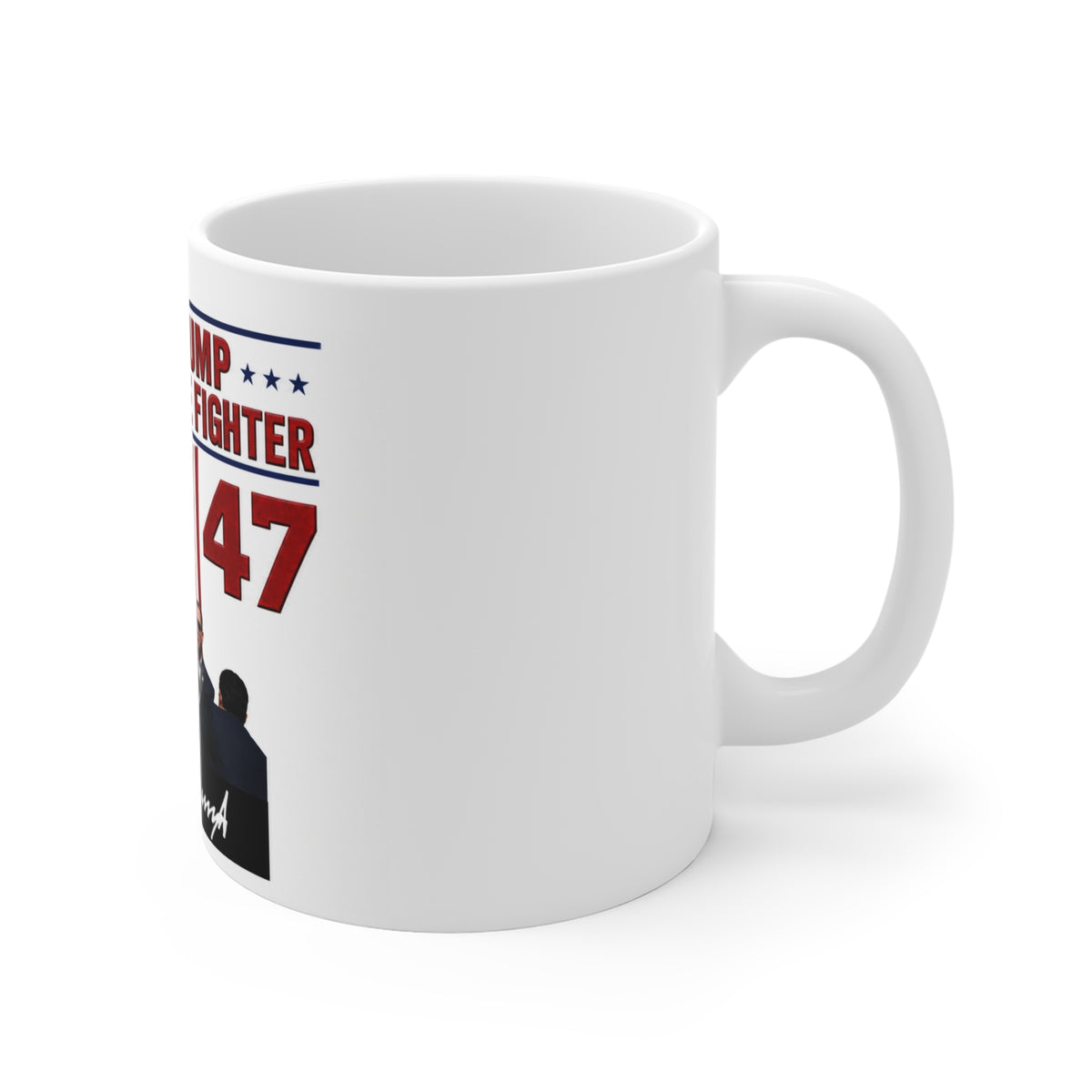 Pres. Trump The Ultimate Fighter 45-47 Coffee Mug — 11oz Patriotic Political Gift