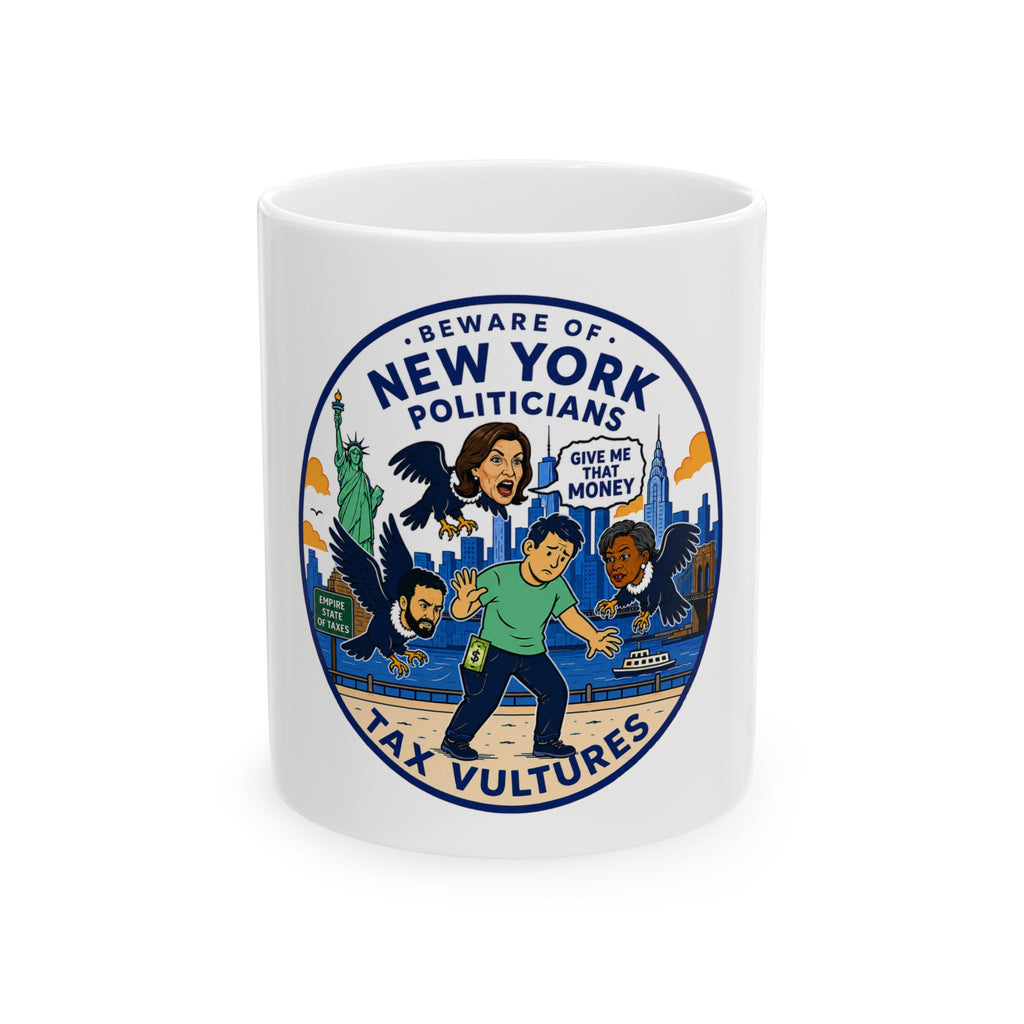 Beware of New York Politicians  Mug | Political Satire Ceramic Mug