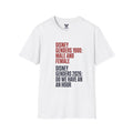 "Trump Patriot Shirt | America First T-Shirt | Conservative Republican Apparel | God Family Country Tee" | Disney Genders 1980 vs 2026 T-Shirt | Text Poster Style Tee