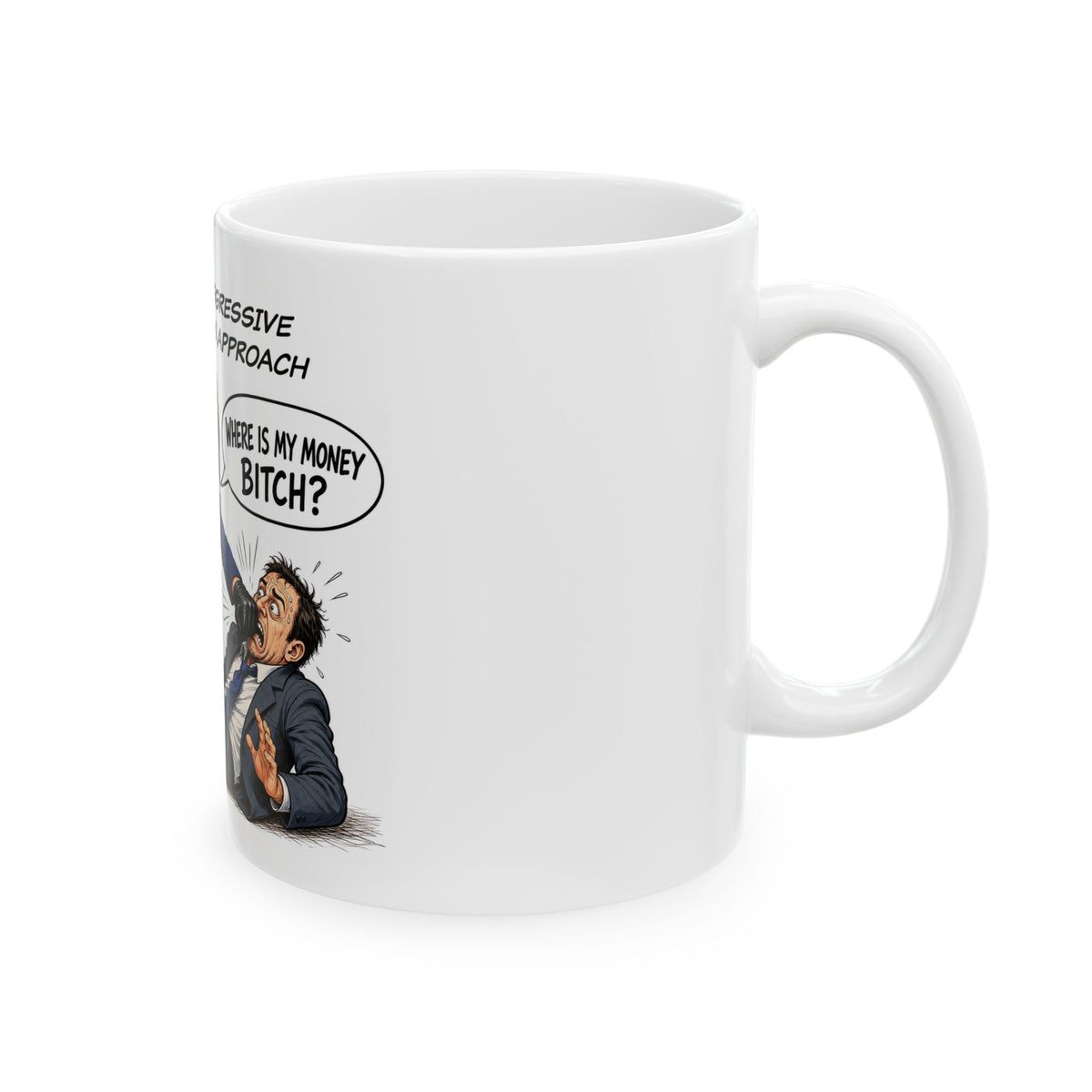 Political Satire Mug — "New York's Aggressive Tax Collection Approach" Coffee Cup