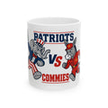 Patriots vs Commies Mug | Political Cartoon Coffee Mug