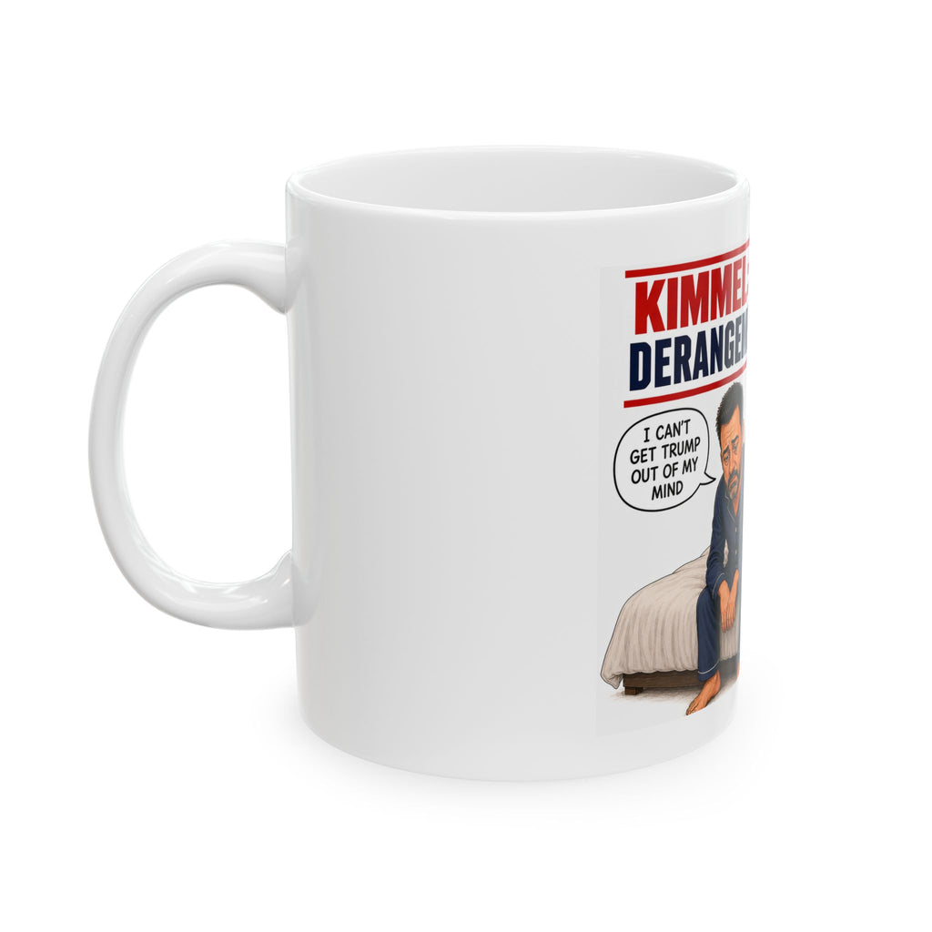Kimmel: Full Trump Derangement Syndrome Mug | Political Cartoon Ceramic Mug