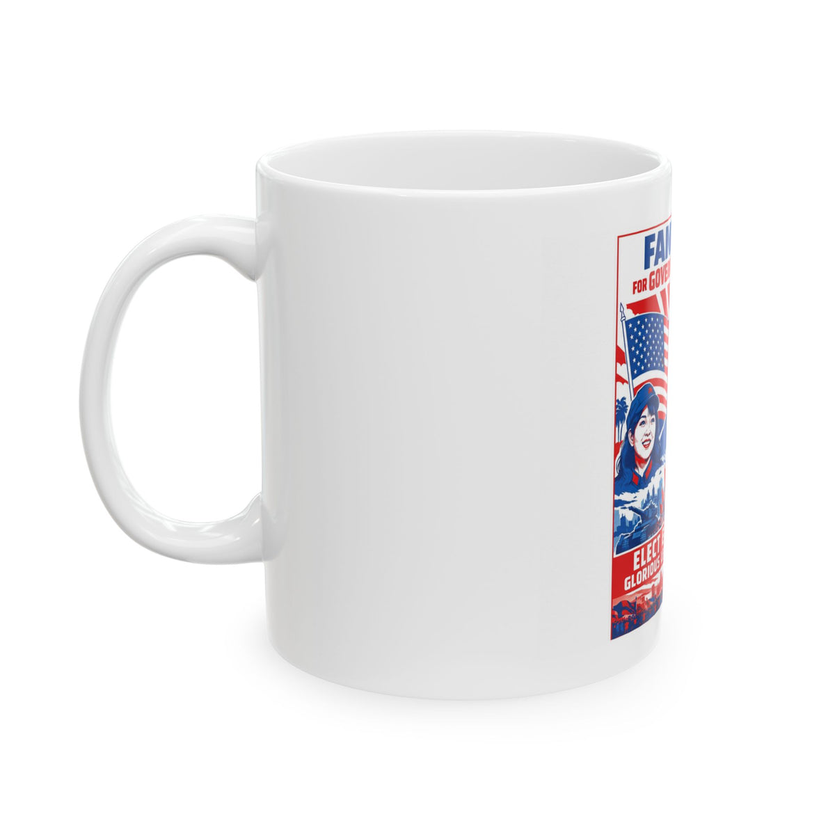 Eric Swalwell Fang Fang Satire Coffee Mug – Funny Political Parody Novelty Ceramic Cup for California Politics Fans