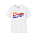 White Background Trump President T-Shirt | Retro Script Political Campaign Tee