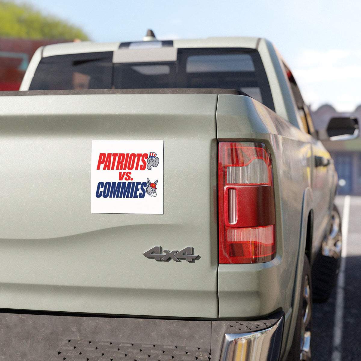 Patriots vs. Commies Car Magnet | Political Decal