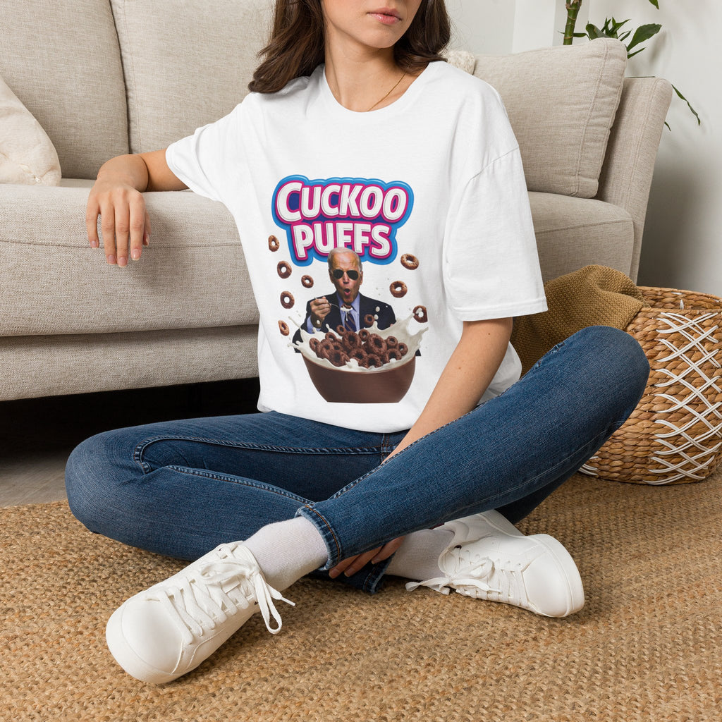 Cuckoo Puffs Graphic T-Shirt — Funny Cereal Parody Tee
