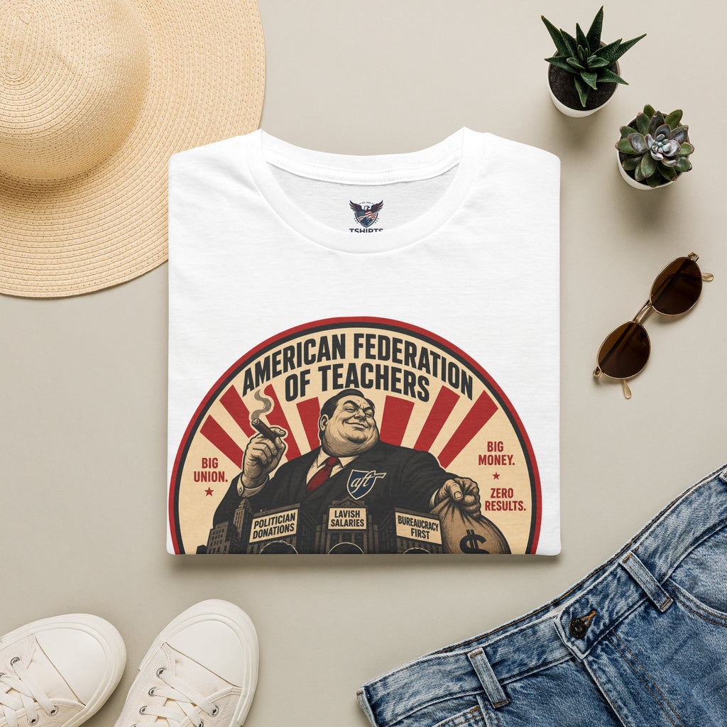 "Trump Patriot Shirt | America First T-Shirt | Conservative Republican Apparel | God Family Country Tee" | Anti Woke |American Federation of Teachers Propaganda Style T-Shirt | Political Union Teacher...