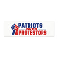 Patriots Over Protestors Car Magnet | American Flag Fist, Political Decal