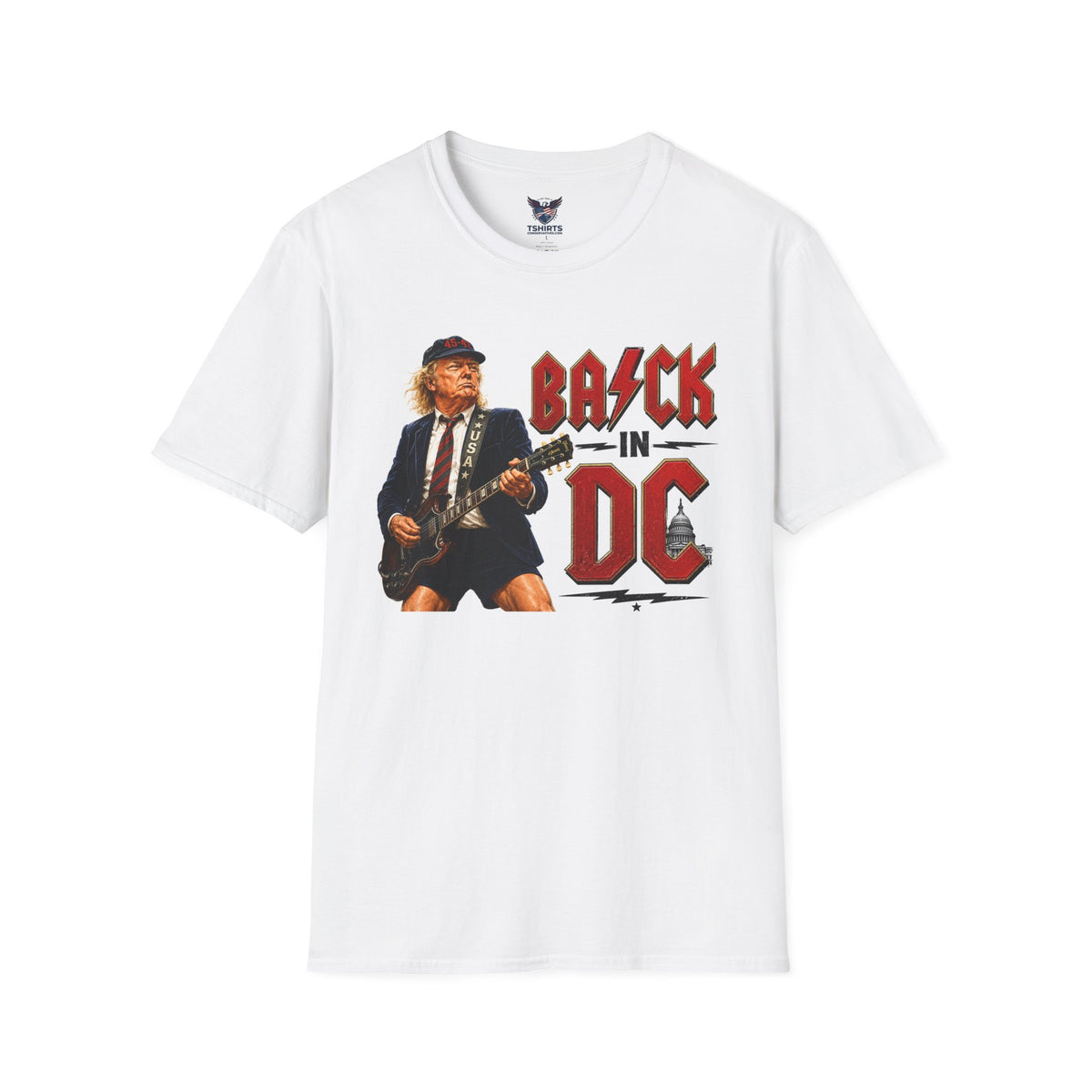 Rock City Graphic T-Shirt — "Back in DC" Guitar Design
