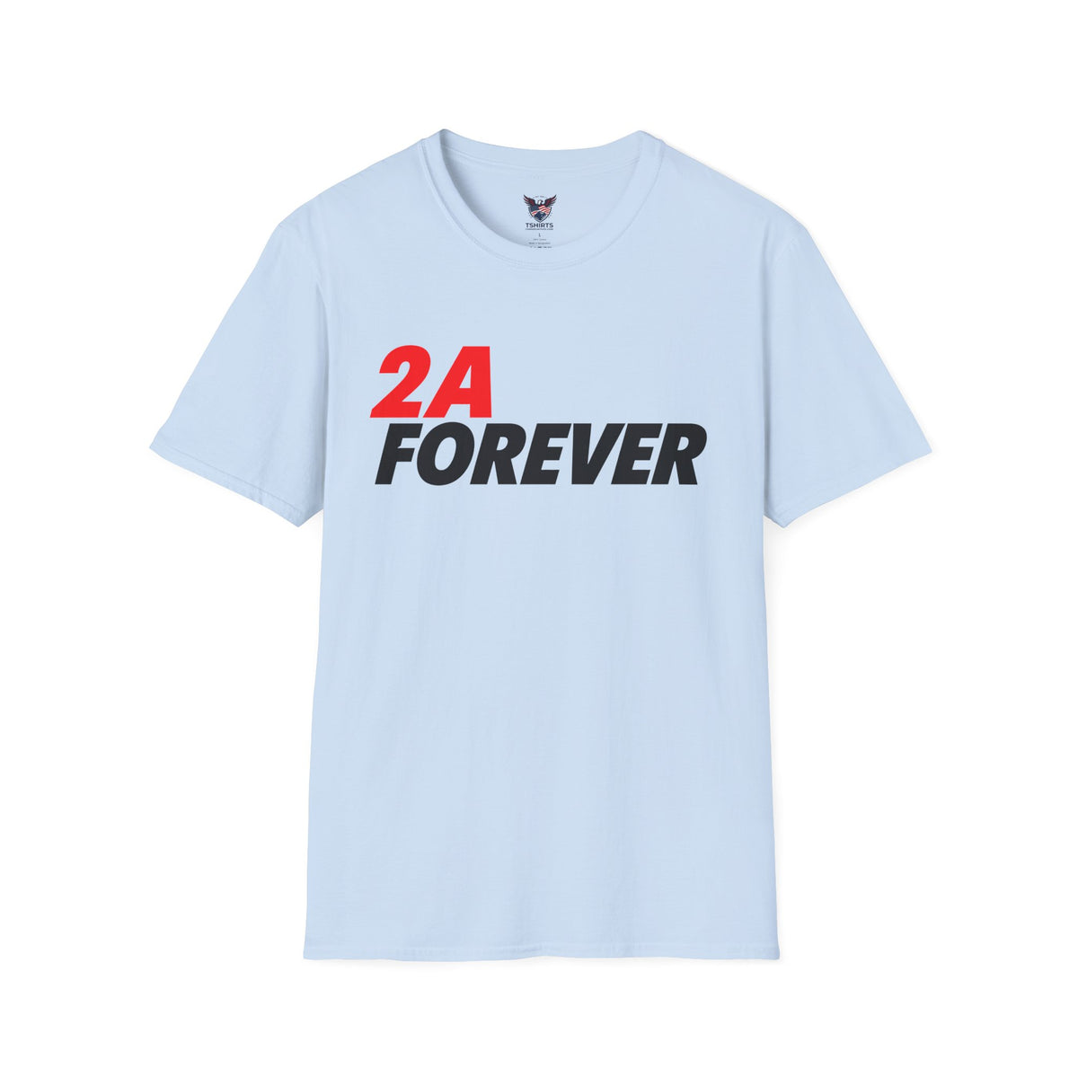 2A Forever Bold Typography Patriotic Second Amendment Men's Cotton Tee