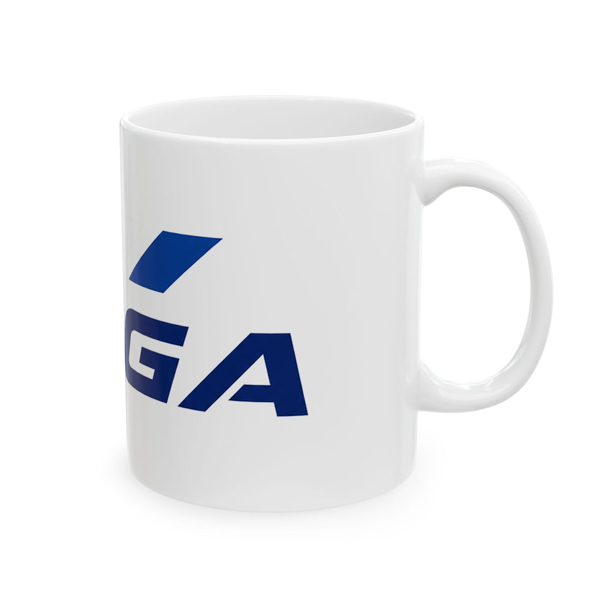 Ceramic Mug — Bold Red & Blue "MAGA" The Conservative Brand Logo Coffee Cup (11oz, 15oz)