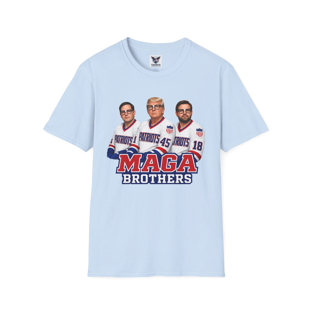MAGA Brothers T-Shirt — Rubio, Trump, Vance Hanson Brothers Patriotic Hockey Jersey Graphic Tee
