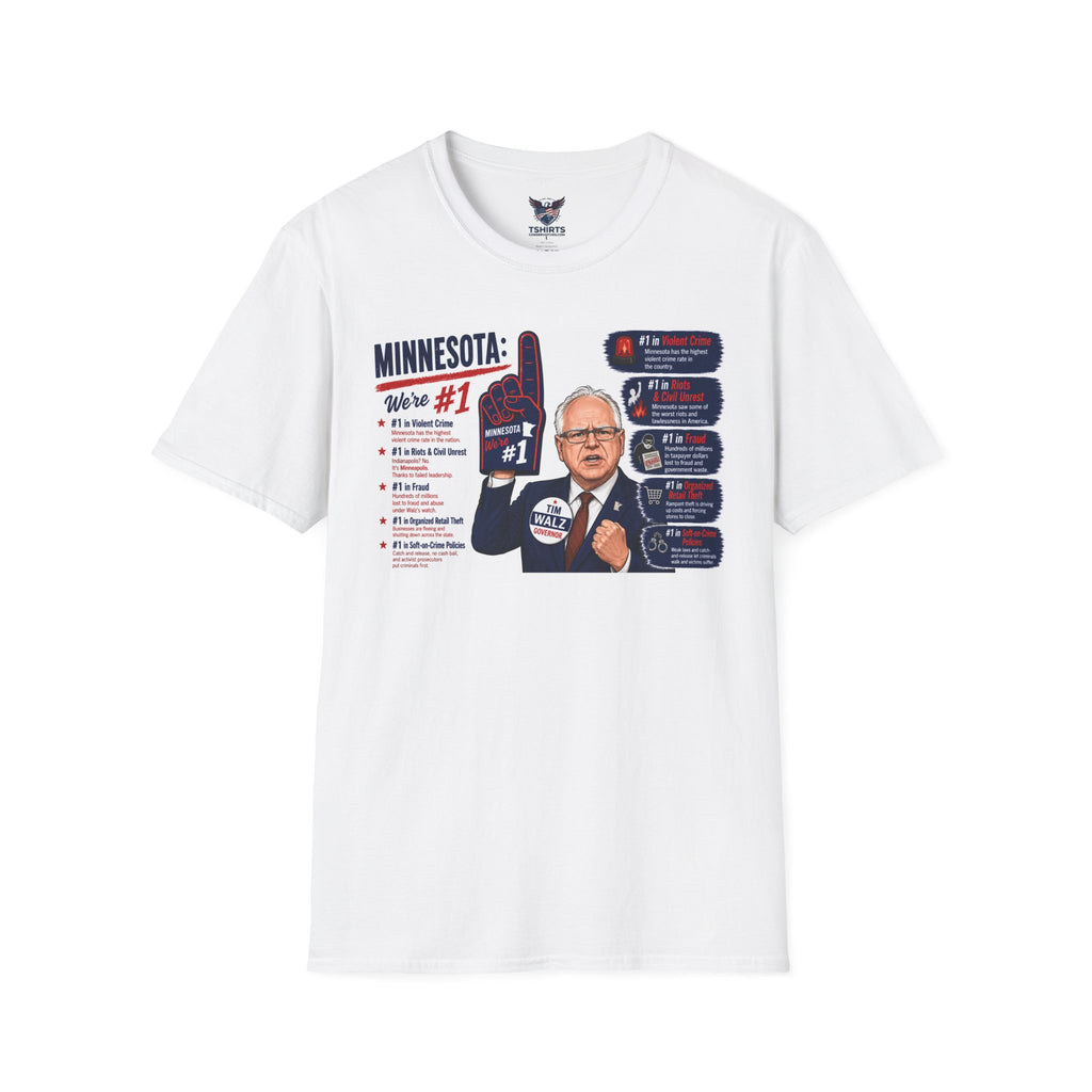 "Trump Patriot Shirt | America First T-Shirt | Conservative Republican Apparel | God Family Country Tee" | anti-woke tshirt | Minnesota Votes #1 T-Shirt | Political Humor, State Facts Tee