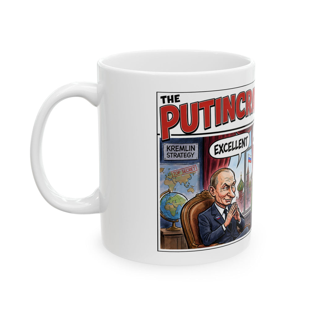 "The Putincrats" Political Cartoon Mug | Satirical Election Map Ceramic Mug