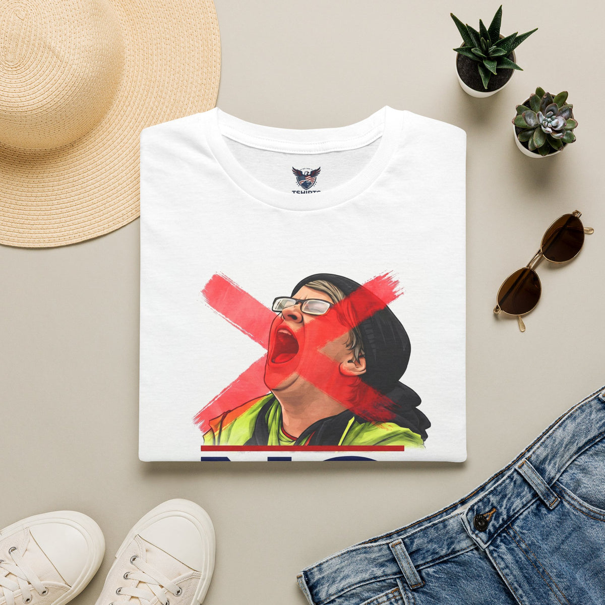 T-Shirt — “NO Liberal Lunatics” Graphic Protest Tee