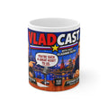 VLAD CAST PUTIN WITH COLBERT JOKE MUG Novelty Political Mug — 'VladCast' Talk Show Design