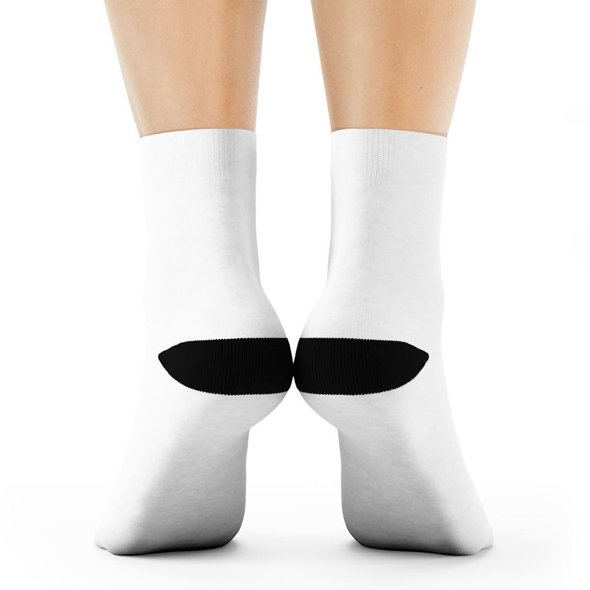 Crew Socks — Minimalist White Athletic Socks with Small 'MAGA' Accent - The Conservative Brand