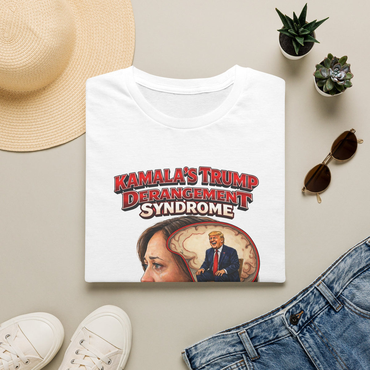 "Trump Patriot Shirt | America First T-Shirt | Conservative Republican Apparel | God Family Country Tee" | anti-woke tshirt | Kamala's Team Brainwashing Syndrome T-Shirt | Political Satire Tee