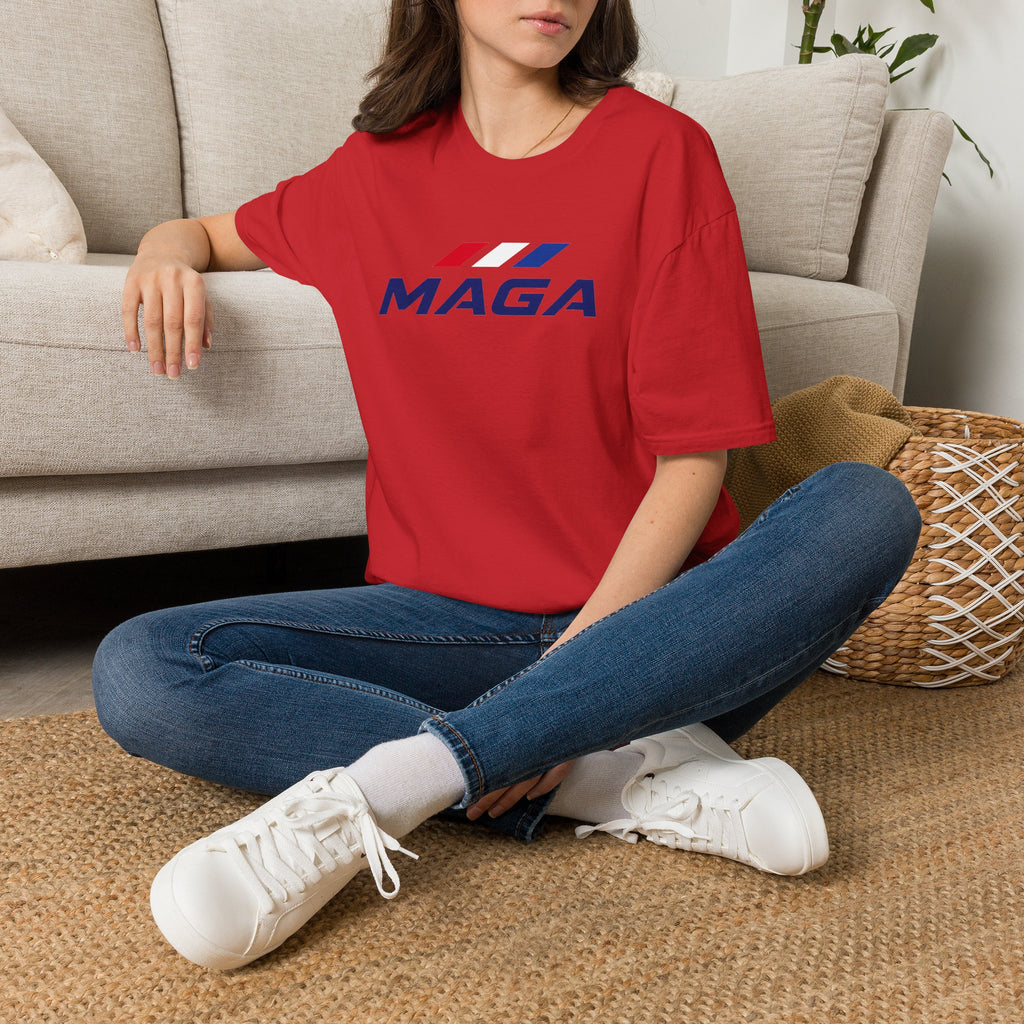 MAGA Patriotic T‑Shirt — Red White Blue Logo Tee - The Conservative Brand