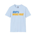 100% Woke Free Conservative Graphic T-Shirt – Anti-Cancel Culture Patriotic Apparel