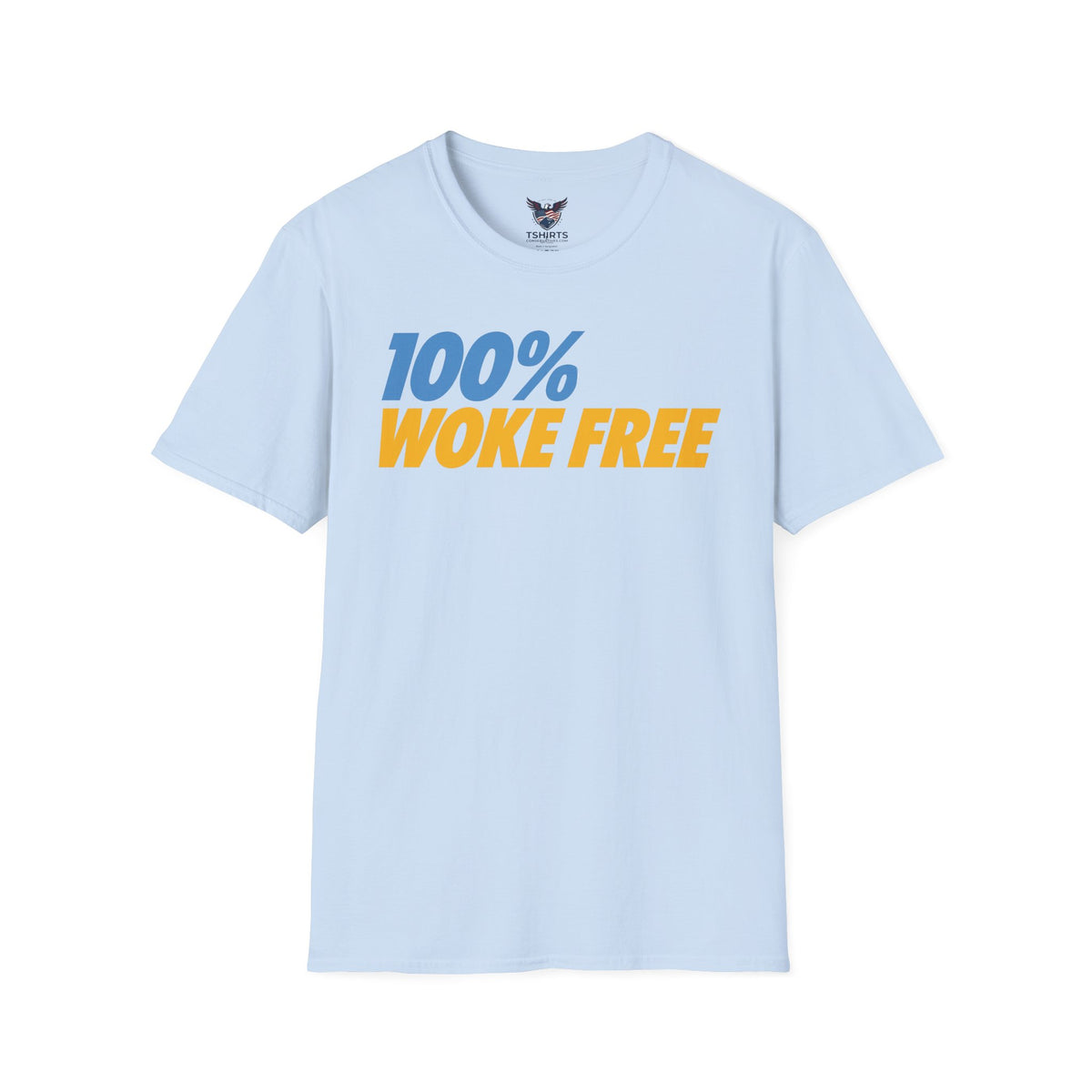 100% Woke Free Conservative Graphic T-Shirt – Anti-Cancel Culture Patriotic Apparel