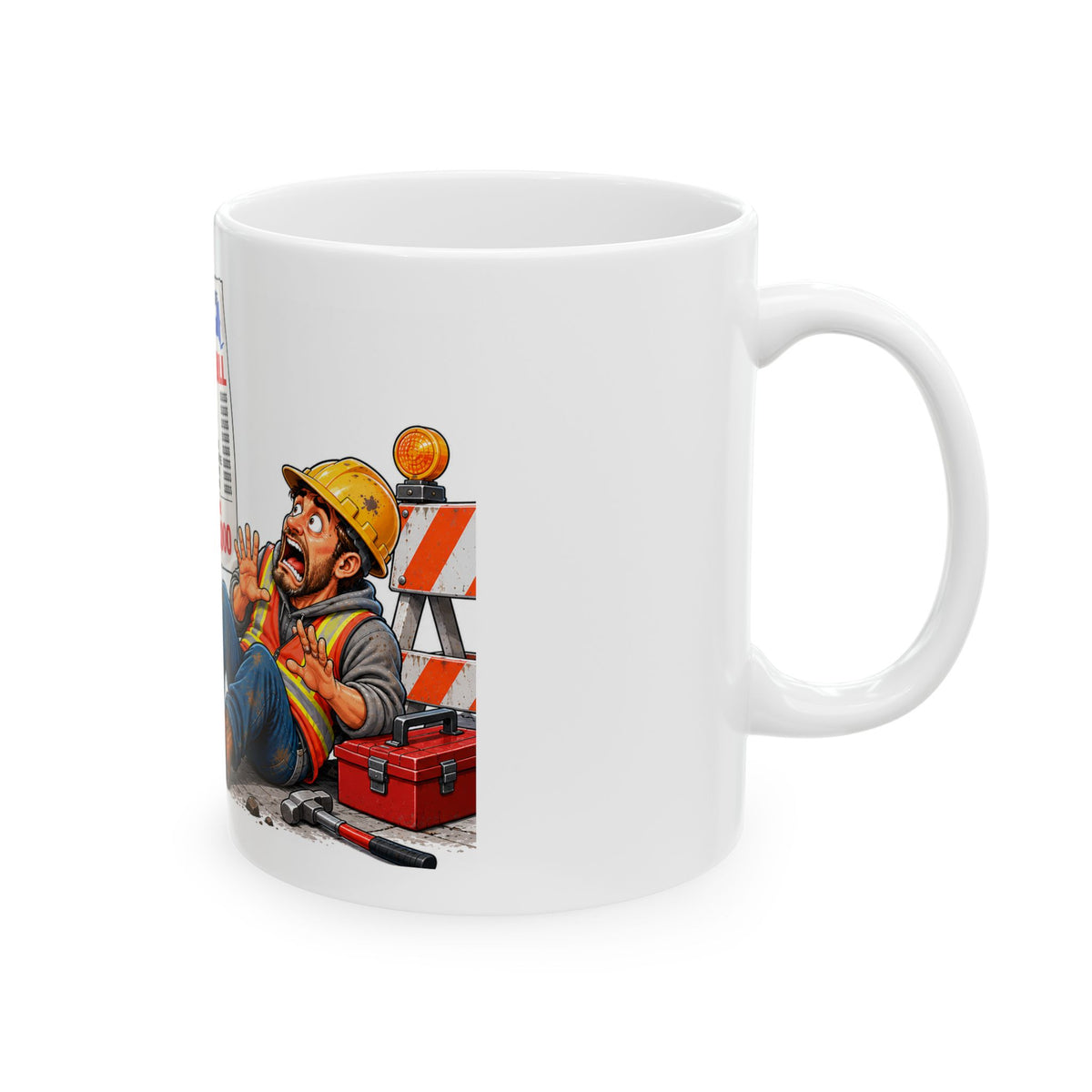 NY Tax Man Visits the Construction Site  Mug (11oz, 15oz)