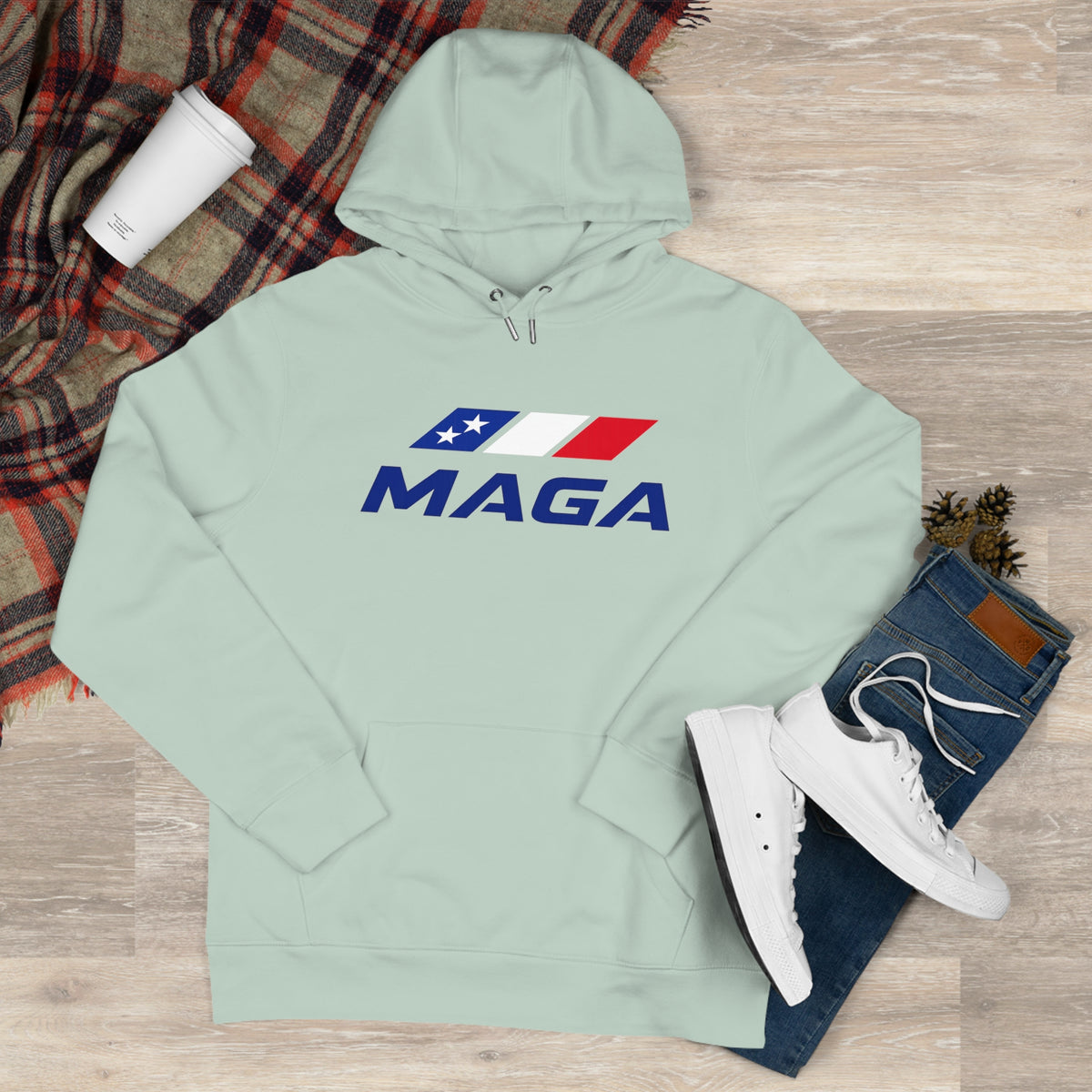 MAGA Hooded Sweatshirt — The Conservative Brand - Patriotic Red White & Blue Logo Hoodie