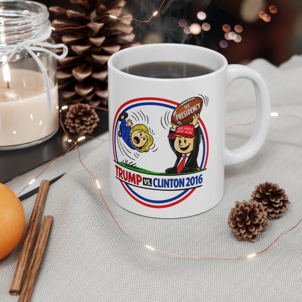 Trump vs Clinton 2016' Novelty Coffee Cup
