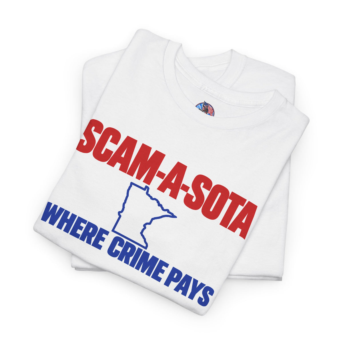 Minnesota/Scama-Sota Where Crime Pays Graphic T-Shirt