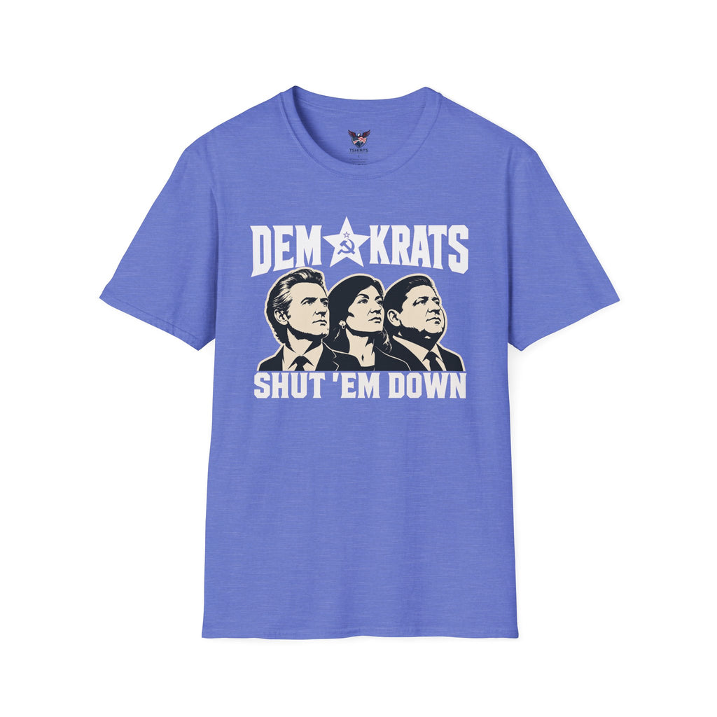 Heather Royal DemoKrats satirical political graphic T-Shirt | parody design