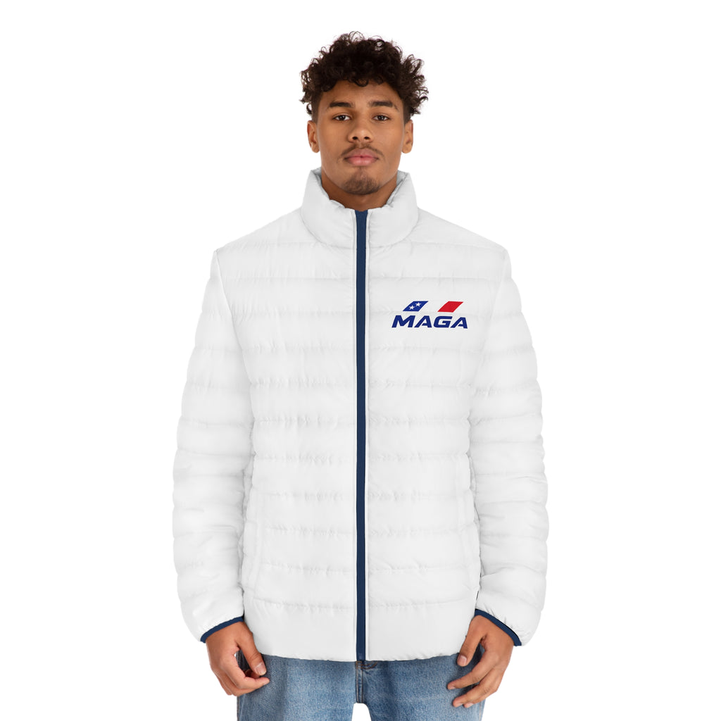 Puffer Jacket — MAGA Logo Quilted Insulated Coat - The Conservative Brand