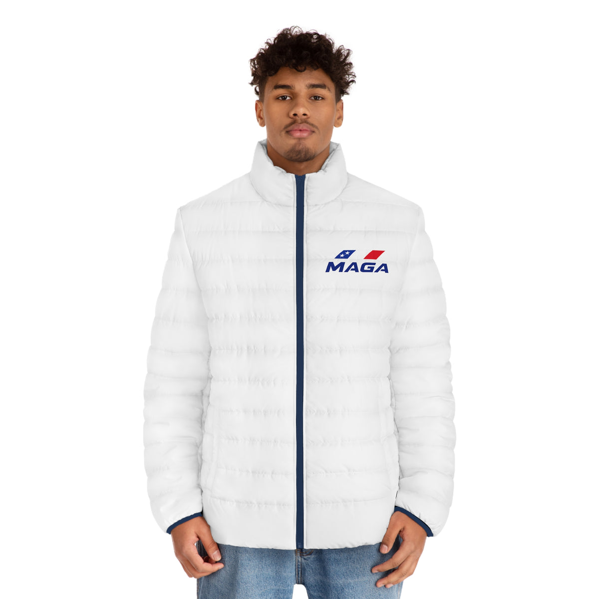 Puffer Jacket — MAGA Logo Quilted Insulated Coat - The Conservative Brand