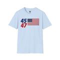 Patriot 45-47 American Flag Graphic Tee – Conservative Republican Political T-Shirt