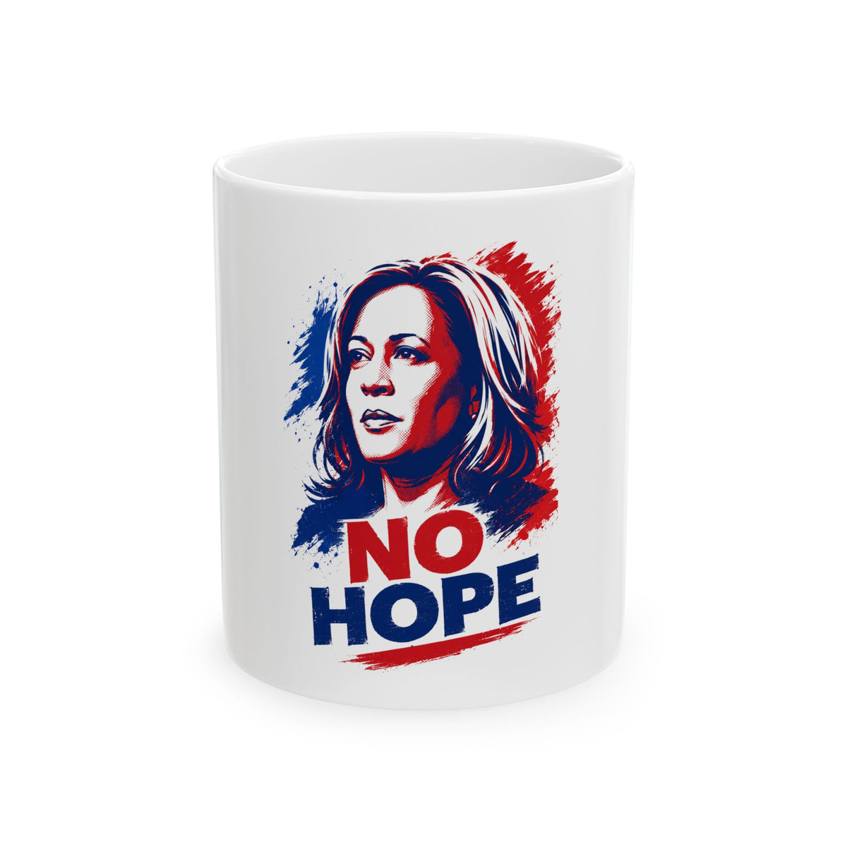 Kamala Harris No Hope Graphic Face Mug | Political Statement Coffee Mug