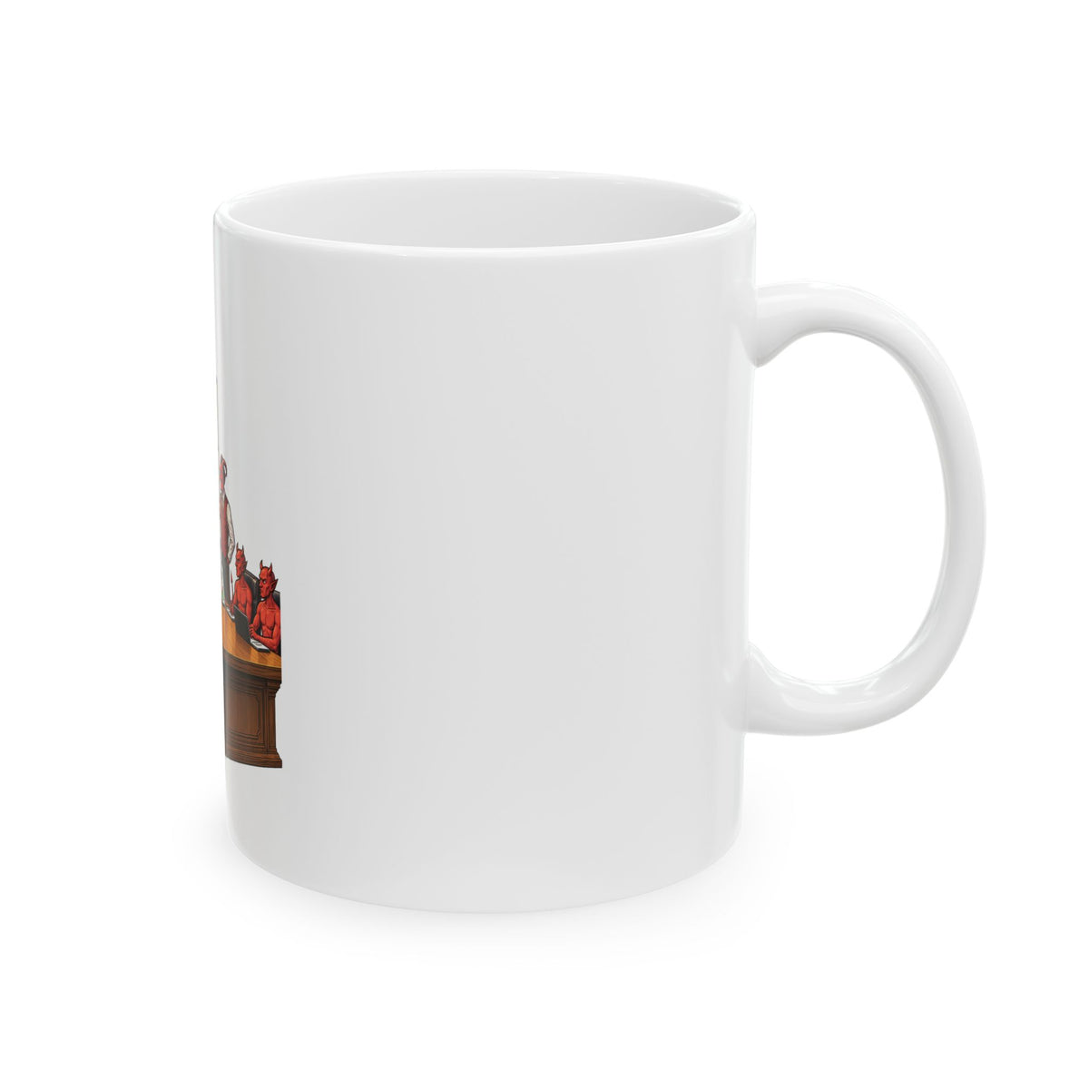 Ceramic Mug — Humorous 'Satan's New Territories' Office Cartoon Coffee Mug (11oz/15oz)
