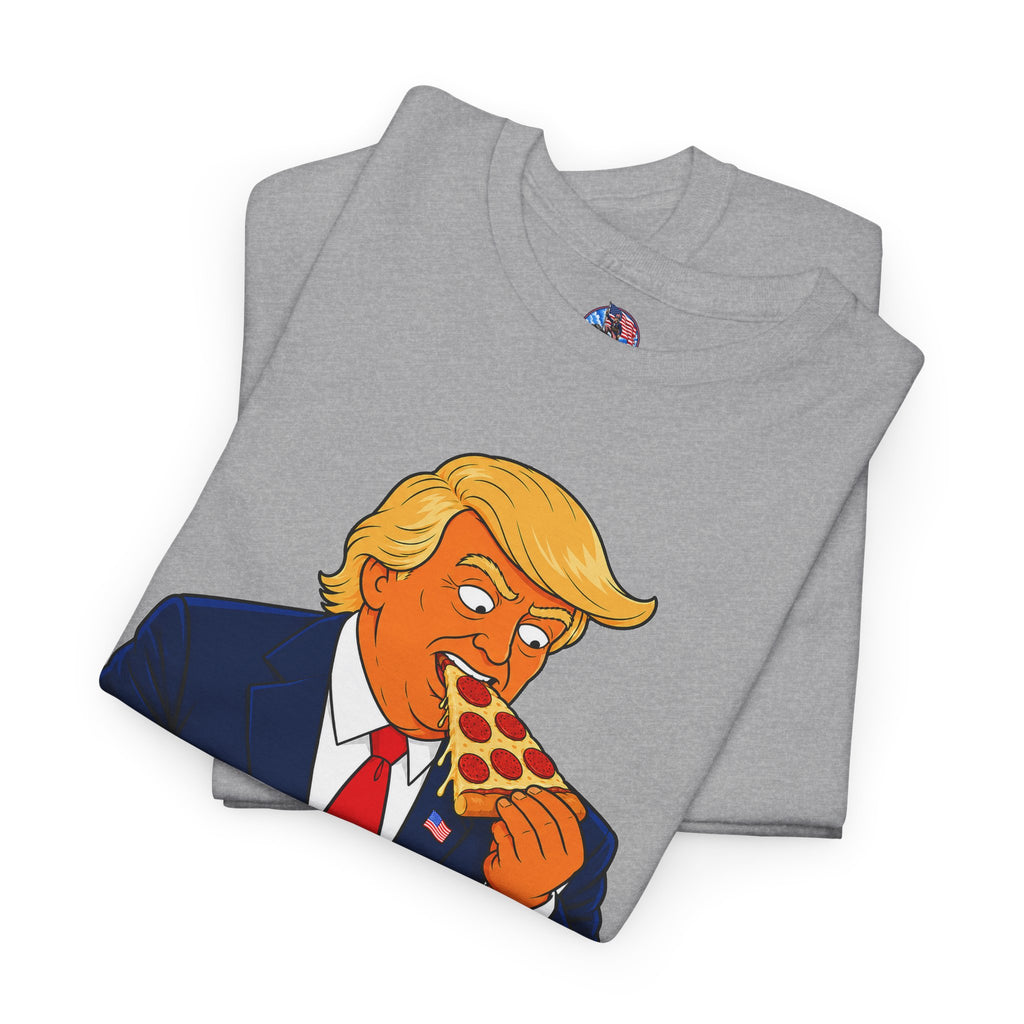 Donald Trump Eating Burger Graphic T-Shirt