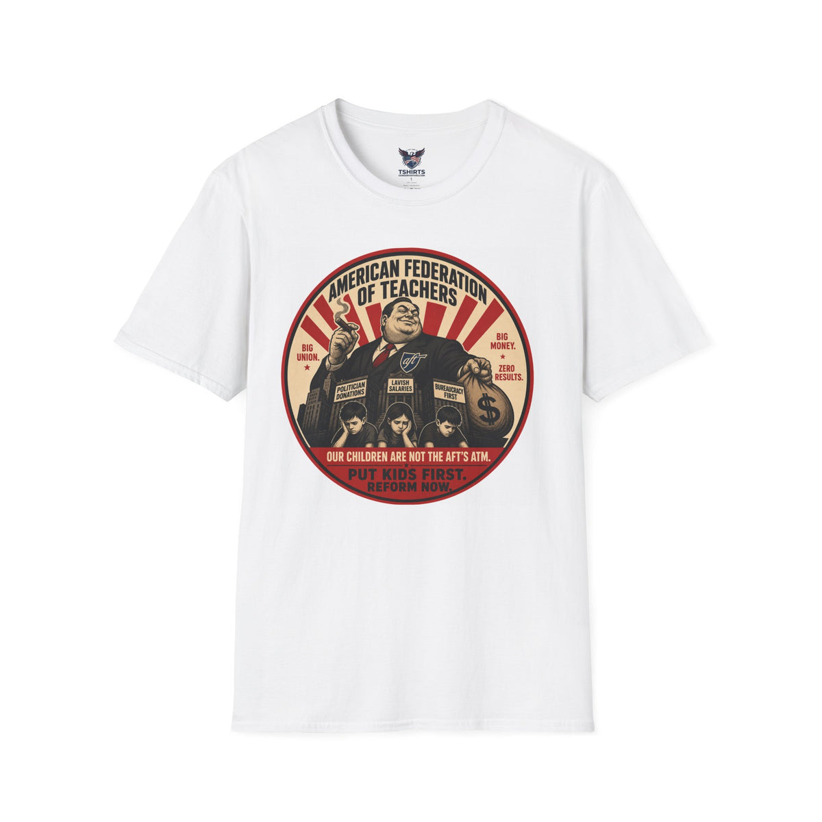 "Trump Patriot Shirt | America First T-Shirt | Conservative Republican Apparel | God Family Country Tee" | Anti Woke |American Federation of Teachers Propaganda Style T-Shirt | Political Union Teacher...