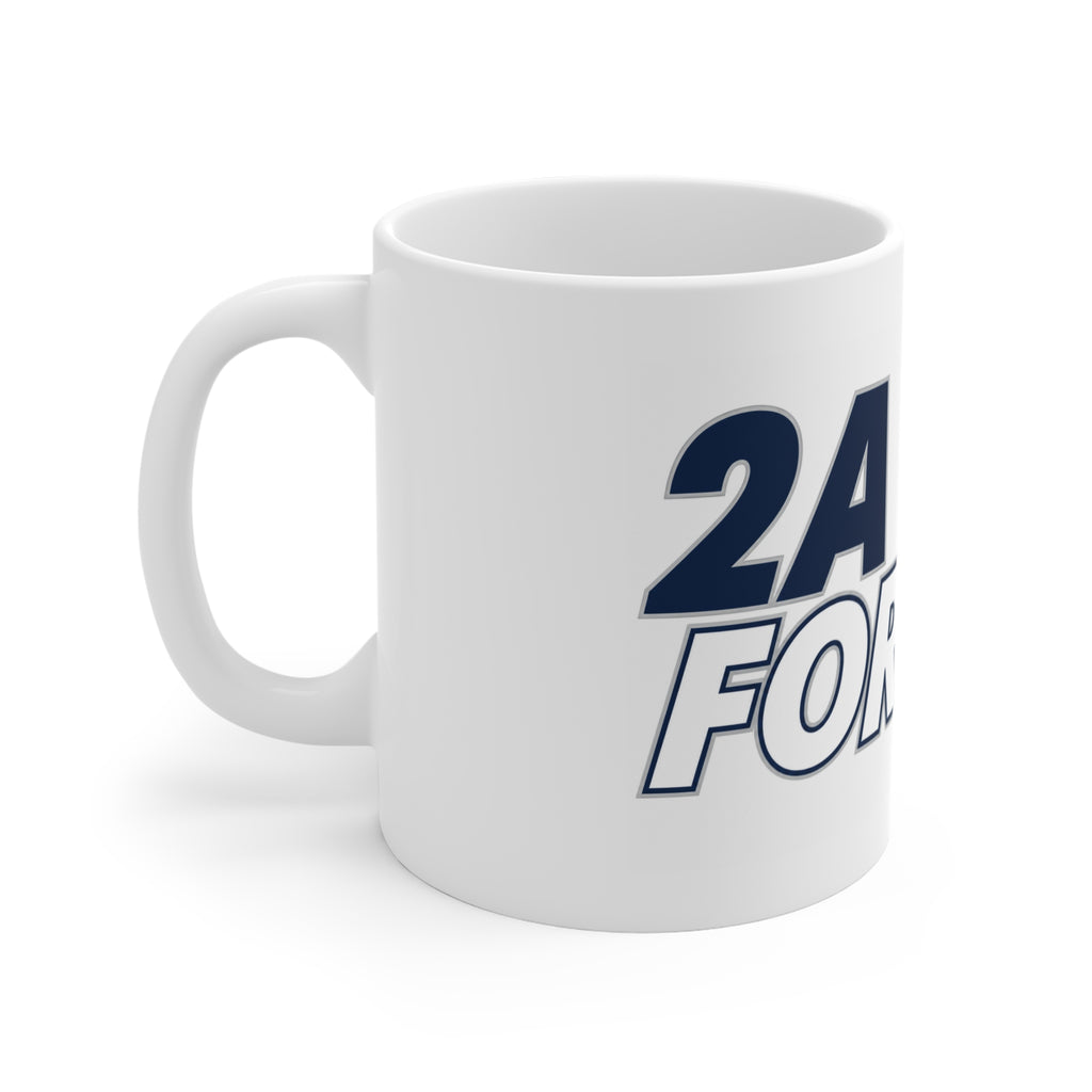 2A Forever Coffee Mug – Pro-Second Amendment Ceramic Coffee Cup, Patriotic Republican & Gun Owner Gift