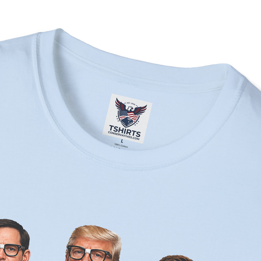 MAGA Brothers T-Shirt — Rubio, Trump, Vance Hanson Brothers Patriotic Hockey Jersey Graphic Tee