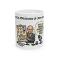 Political Cartoon Putin Holding 5-Star Review Mug | Ceramic Mug