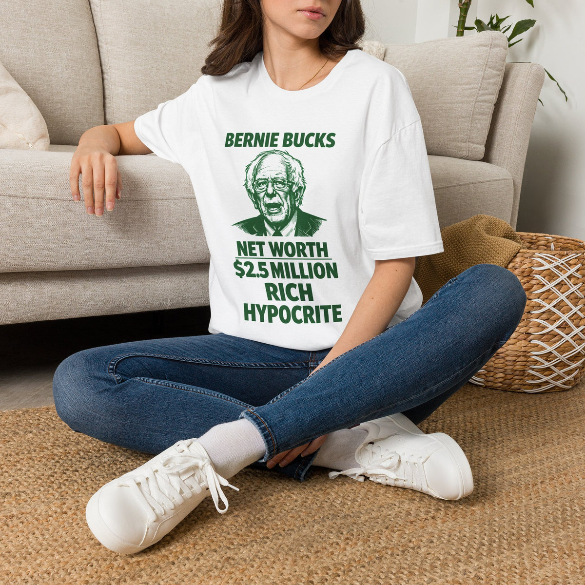 "Trump Patriot Shirt | America First T-Shirt | Conservative Republican Apparel | God Family Country Tee" | anti-woke tshirt | Bernie Bucks graphic T-Shirt | Political satire tee, Net Worth 2.5M...
