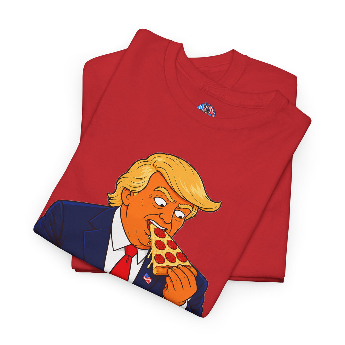 Donald Trump Eating Burger Graphic T-Shirt