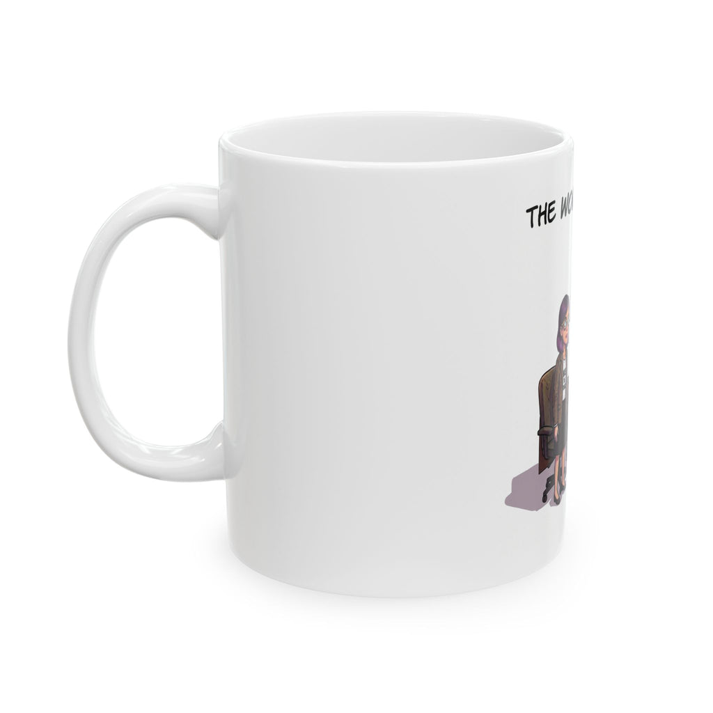 The Woke Professor Ceramic Mug — Political Satire Coffee Cup (11oz/15oz)