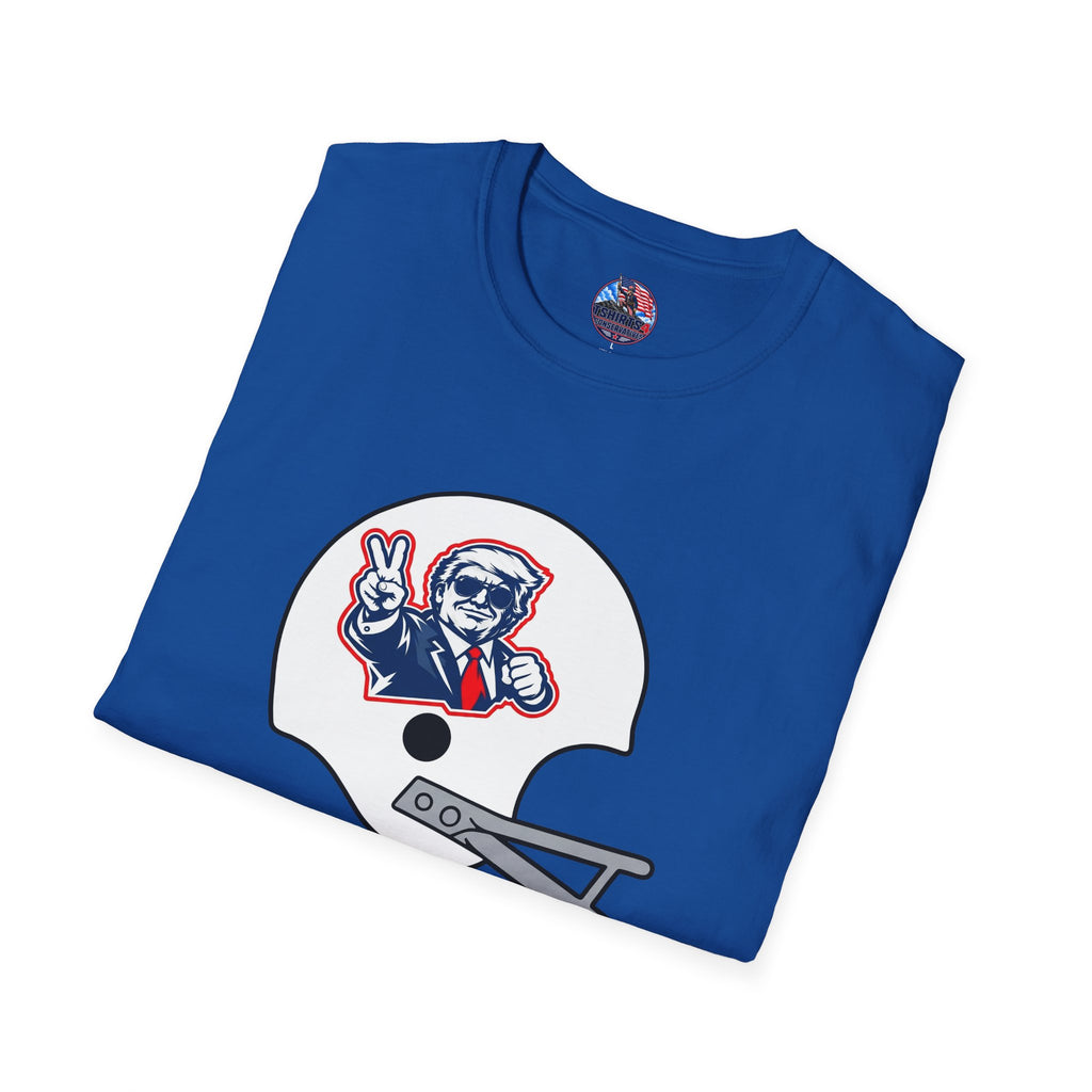 Maga Trump Football Helmet Graphic T-Shirt