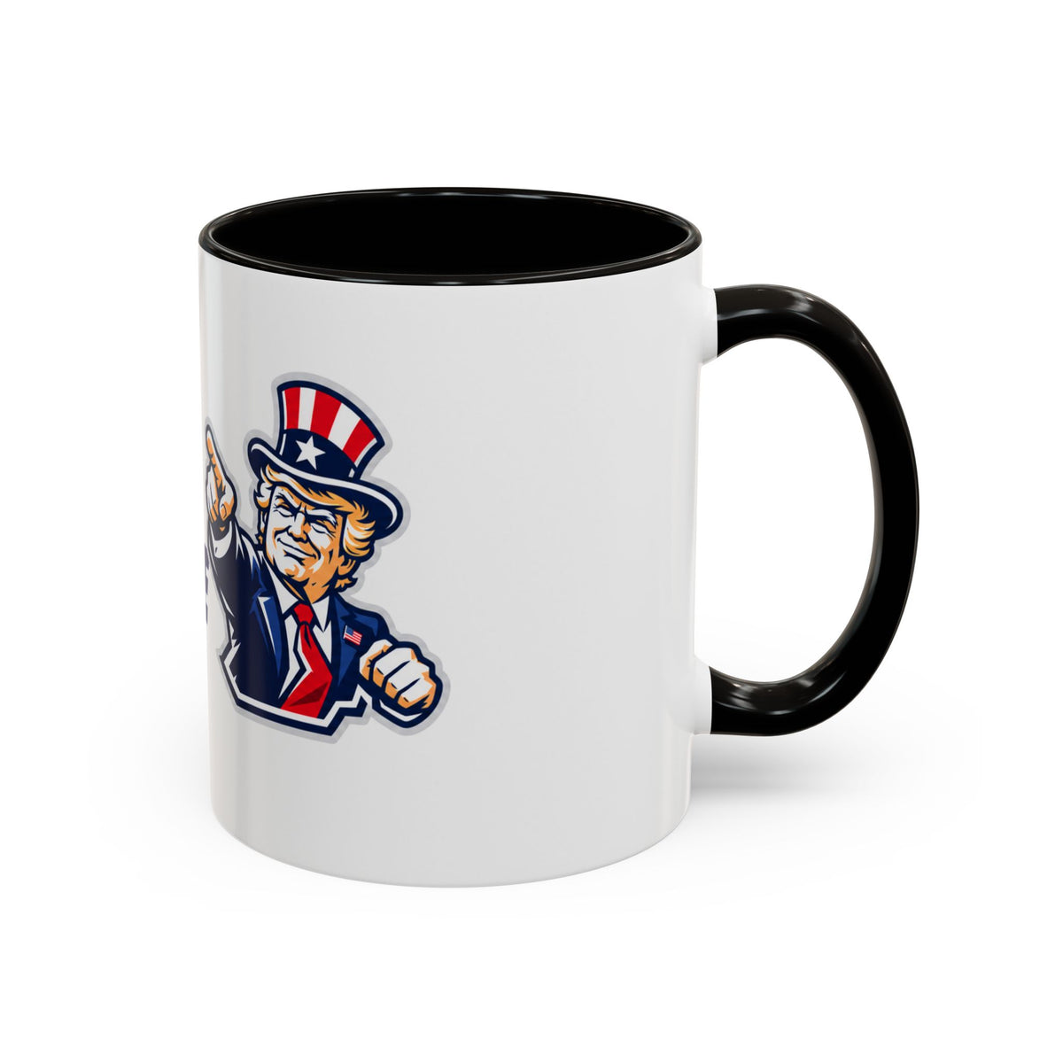 100% Woke Free Donald Trump Uncle Sam Ceramic Coffee Mug